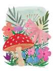 Mushroom Garden Art Print