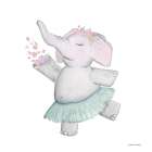 Elephant Ballerina Art Print