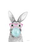 Bubble Gum Bunny Art Print