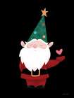 Christmas Tree Santa Gnome Art Print
