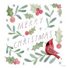 Merry Christmas Cardinal Art Print