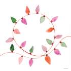Vintage Christmas Lights Art Print
