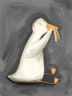Stinky Goose Art Print