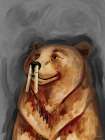 Stinky Bear Art Print