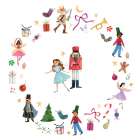 Christmas Nutcracker Wreath Art Print