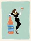 Cin Cin Vintage Italian Poster Art Print