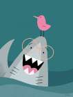 The Friendliest Shark Art Print