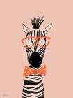Silly Zebra Art Print