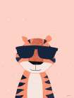 Bright Tiger Art Print