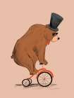 Bear Vibes Art Print