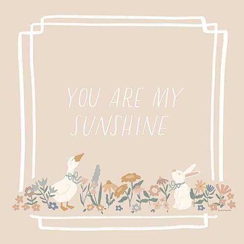 Goose and Bunny Sunshine Art Print
