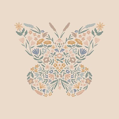 Flower Butterfly Art Print