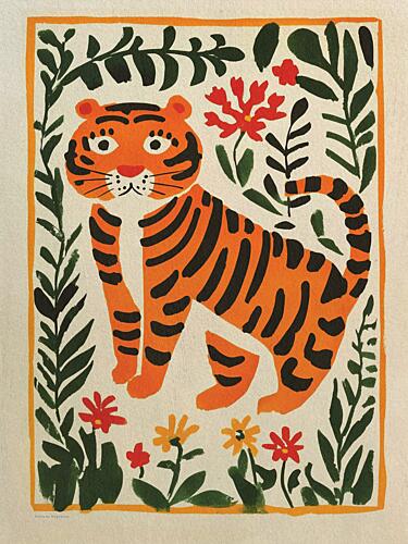 Tiger in the Forest Art Print