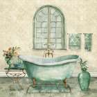 Vintage Bliss Bath Set 1 Art Print