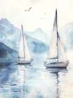 Watercolor Voyage Art Print