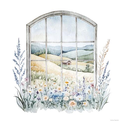 Window to Spring Art Print