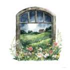 Moonlight Fields Art Print