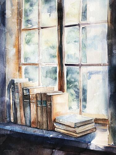 Sunlit Pages Art Print