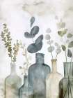Leafy Reflections Minimalist Print