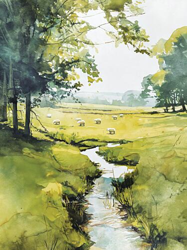 Farm Serenity Art Print