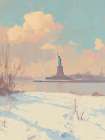 Chilly NY Days Art Print