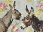 Donkey Hugs Art Print