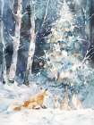The Fox and the Hares Art Print