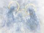 Golden Angels Whisper Art Print