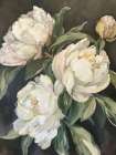 Ivory Peony Whisper Art Deco Print