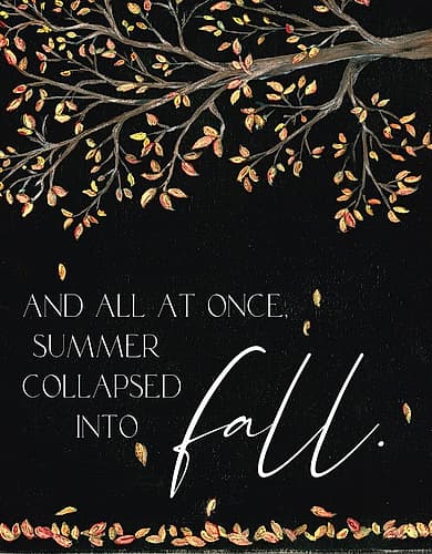Collapsed into Fall Art Print