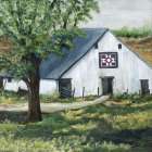 Patriotic Quilt Barn Art Print