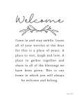 Welcome Art Print