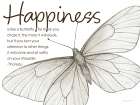 Happiness Butterfly Art Print