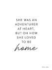 She Loved to be Home Art Print