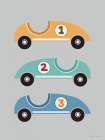 Vroom Vroom Race Cars Art Print