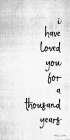 Thousand Years Part I Minimalist Print
