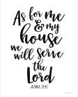 As For Me And My House Art Print