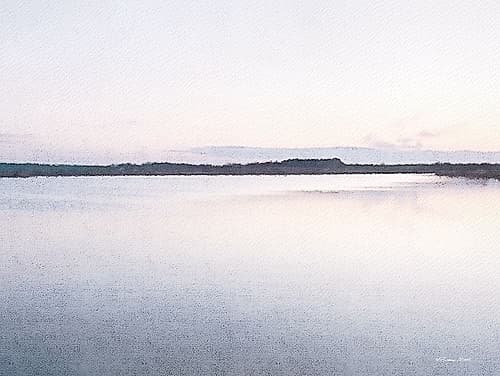Water Horizon Art Print by Susan Ball