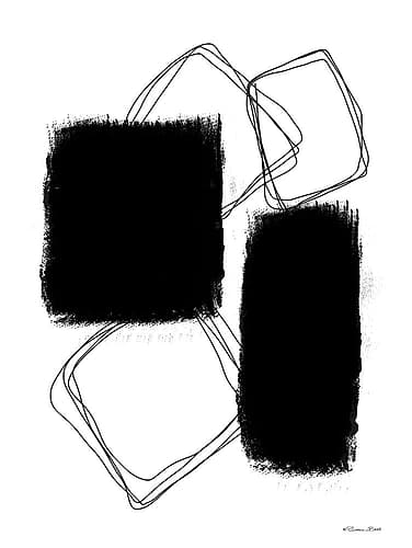 Swatches Outline Art Print by Susan Ball