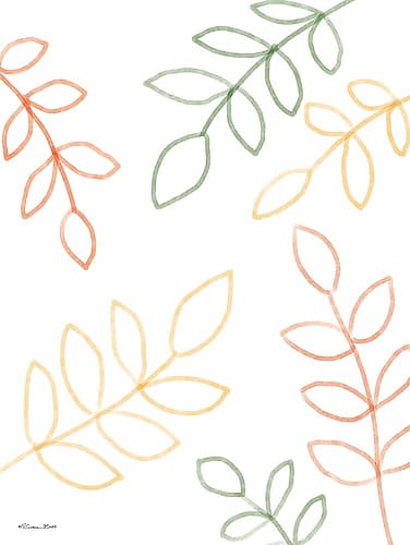 Colorful Leaves Art Print by Susan Ball