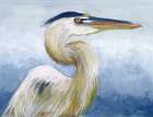 The Great Heron Profile 1 Art Print