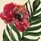 Tropical Floral 1 Art Print by Stellar Design Studio
