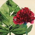 Tropical Floral 2 Art Print by Stellar Design Studio