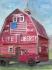 Life and Liberty Barn Art Print by Stellar Design Studio