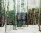 Winter Forest Art Print by Stellar Design Studio