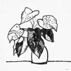 Urn with Plant Art Print by Stellar Design Studio