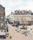 La Rue Saint Honore Art Print