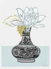 Flower Vase with Pattern I Art Print by Stellar Design Studio