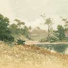 Country Pond 6 Art Print by Stellar Design Studio