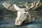 Lake Moose Art Print by Stellar Design Studio